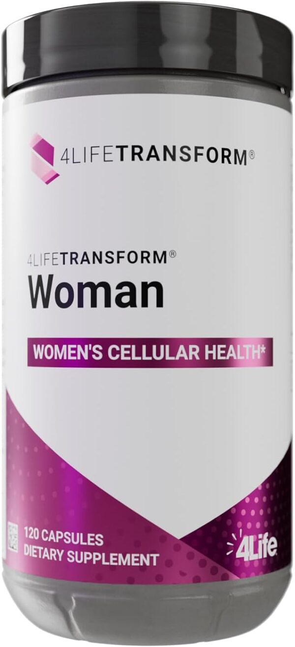 4LifeTransform Woman – Cellular Aging & Wellness Supplement for Women - Velvet Bean & Evening Primrose Extracts - Supports Healthy Skin & Nitric Oxide Production - 120 Capsules